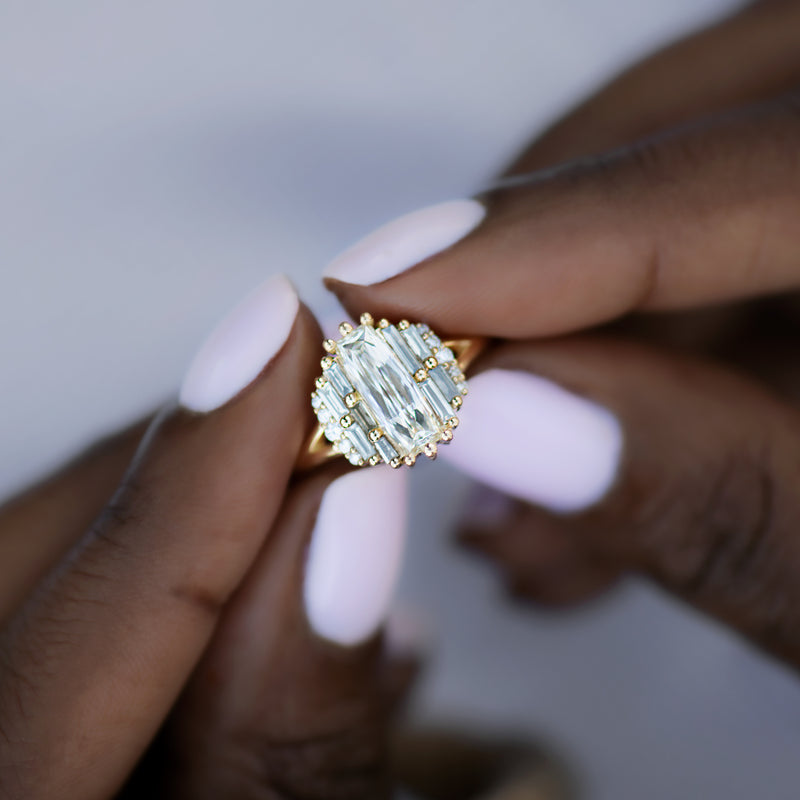 Rectangular-Rose-Cut-Diamond-Engagement-Ring-with-Grey-Baguette-Diamonds-top-shot