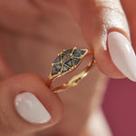 Salt-_-Pepper-Diamond-Dome-Ring-with-Gold-Accents-side-shot