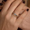 Salt-and-Pepper-Diamond-Ring-with-Blue-Sapphires-in-set-gold