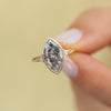 Salt-and-Pepper-Engagement-Ring-with-a-3-Carat-Marquise-Diamond-OOAK-artemer