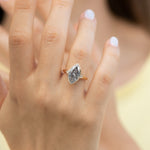 Salt-and-Pepper-Engagement-Ring-with-a-3-Carat-Marquise-Diamond-OOAK-sparking