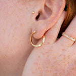 Spiral-Hoop-Earrings-with-Carre-Diamond-Earring-Pin-freckles