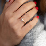 Star Engagement Ring with Five Triangle Cut Diamonds – ARTEMER