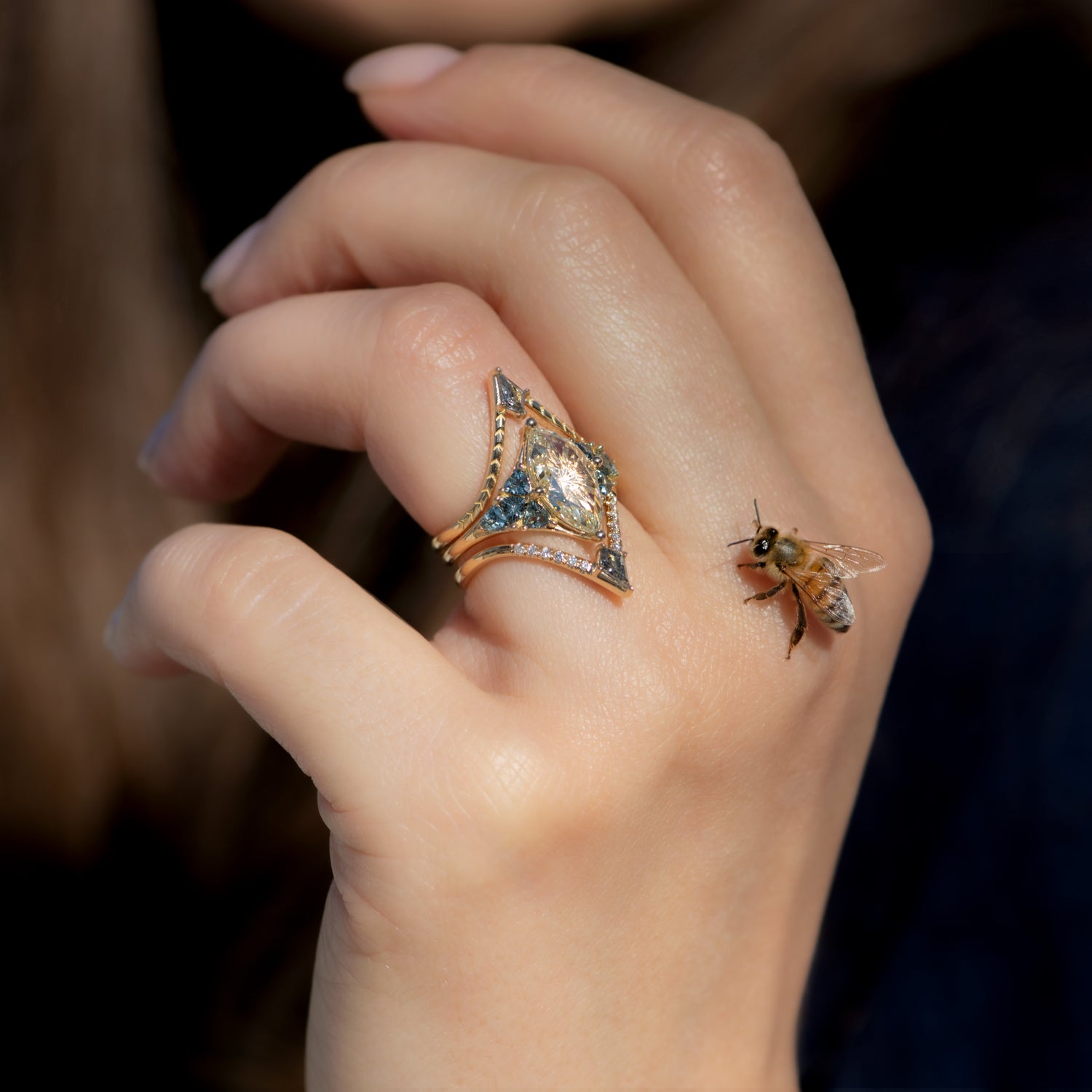 Starburst diamond engagement rings Clearance