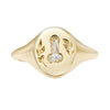 Statement-Signet-Ring-with-a-F.U.-Diamond-and-Hand-Engraving-closeup