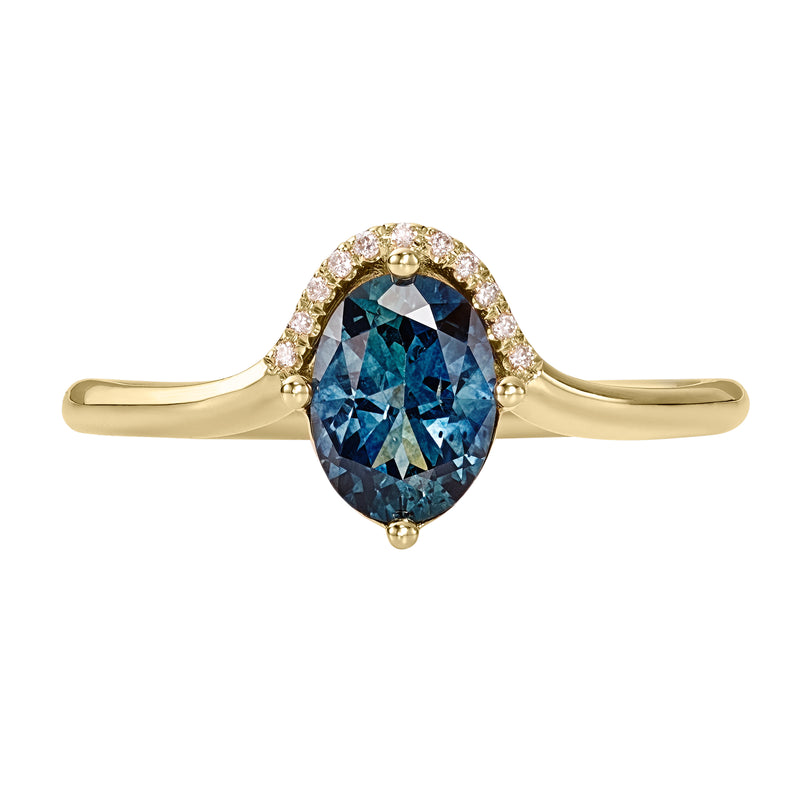 Teal Sapphire Engagement Ring - One Carat – ARTEMER