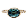 Teal-Sapphire-Engagement-Ring-with-Delicate-Diamond-Detailing-OOAK-closeup