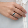 Teal-Sapphire-Engagement-Ring-with-Delicate-Diamond-Detailing-OOAK-yop-shot