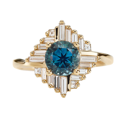Teal-Sapphire-_Oasis_-Engagement-ring-with-Geometric-Baguette-Diamonds-CLOSEUP