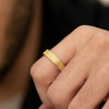 The-Unique-and-Geometric-Couple-A-Set-of-Golden-Wedding-Bands-gold