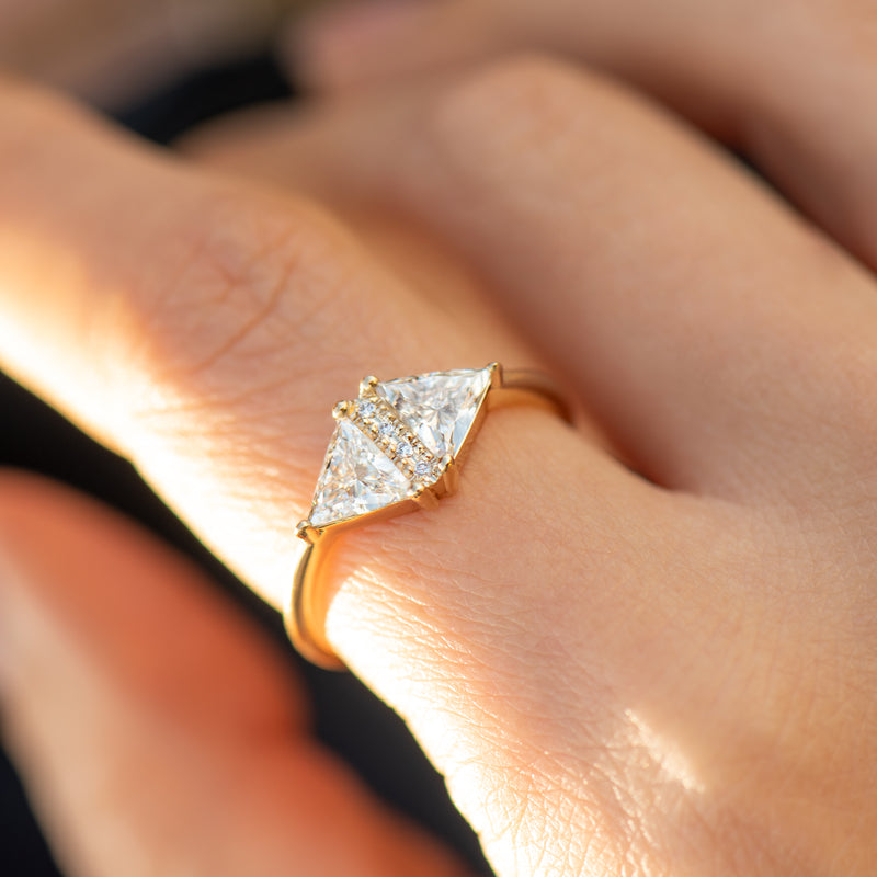 Triangle Cut Diamond Ring - One Carat – ARTEMER