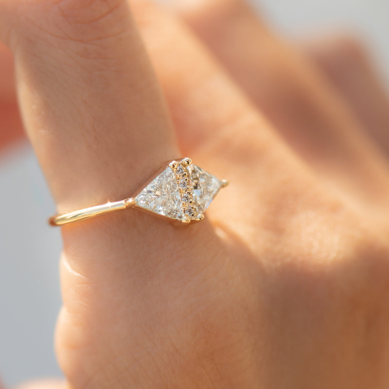 Triangle Cut Diamond Ring - One Carat – ARTEMER