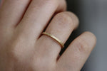 Triangle Pattern Wedding Band On Finger