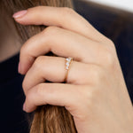 Unique-Half-Moon-Diamond-Engagement-Ring-Five-Diamond-Ring-sparkling