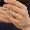 White-Baguette-Diamond-Nesting-Art-deco-Wedding-Ring-in-set-on-finger