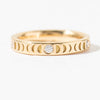 Ready to Ship - Moon Wedding Ring - Thick (size US 4.5,6.25)