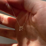 Personalized-Initial-Necklace-with-Baguette-Diamonds-video-R