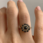 Black-Diamond-Mandala-Engagement-Ring-With-Baguette-Diamond-Band-video