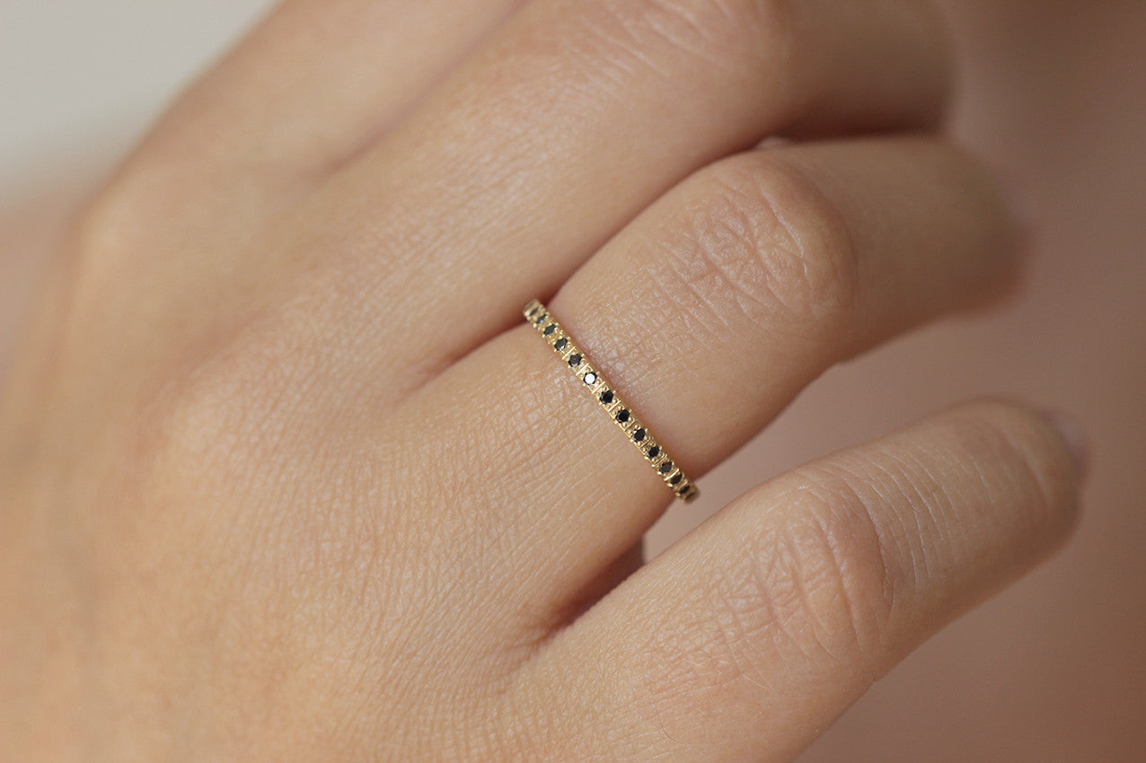 Amazon.com: Alexandrite Ring - Lavender Ring - June Birthstone - Gemstone  Band - Gold Ring - Dainty Ring - Delicate Ring - Half Eternity Ring - Bezel  Ring : Handmade Products