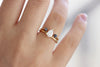 Black diamond bridal wedding ring set