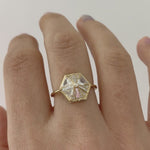 Hexagon_Engagement_Ring_with_Cluster_of_Diamonds-video
