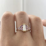 Purple-and-Lilac-Sapphire-Ring-with-Baguette-Diamond-video