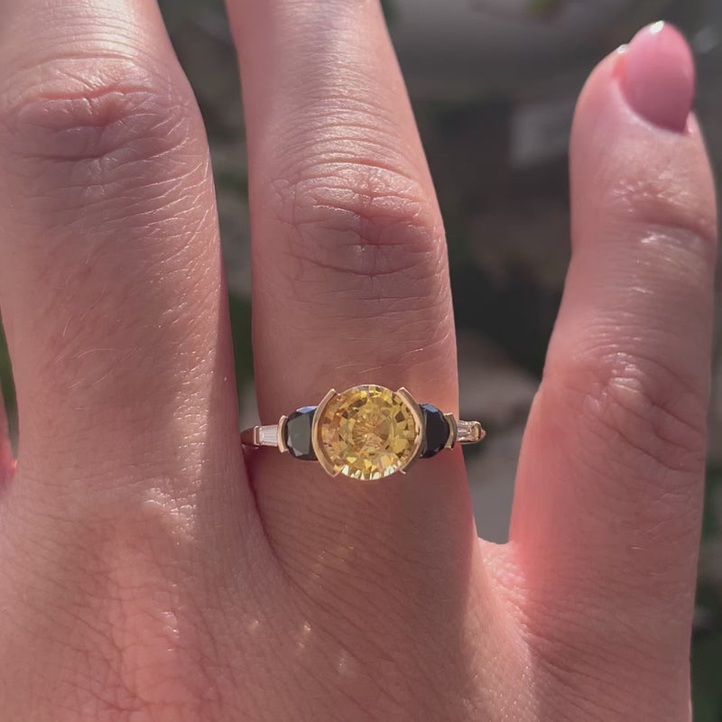 certified yellow sapphire, yellow sapphire ring, ceylon gems, ceylon pukhraj,  ceylon sapphire, gemstone ring, panchdhatu rings – CLARA