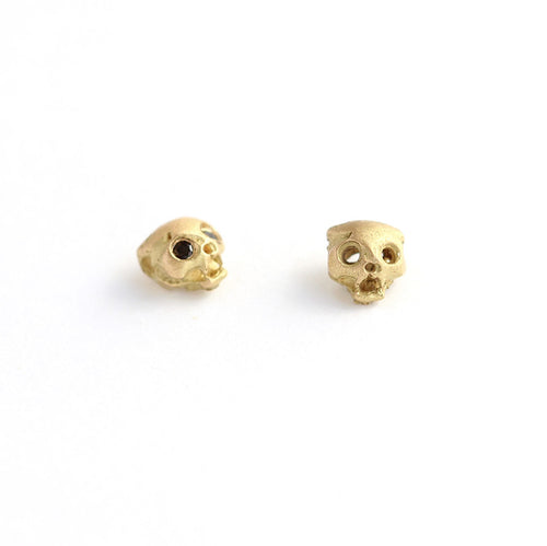 Cat skull earrings