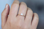 Trillion Diamond Ring in Prong Setting 0.5 Carat