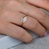 Chevron Wedding Ring with Baguette Diamonds - V Baguette Ring5