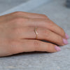 Chevron Wedding Ring with Baguette Diamonds - V Baguette Ring3