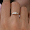 Deco Engagement Ring with Cushion Diamond4
