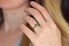Alternative Engagement Ring on finger