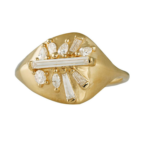 ★早期完売★Numbering★PAVE SIGNET RIN.G #3418★大人気★ ☆送料 関税込☆Numbering☆PAVE SIGNET RING #3418
