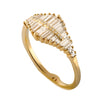 Gradient Diamond Ring with Baguette and Pave Diamonds1