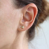 Trillion diamond earrings